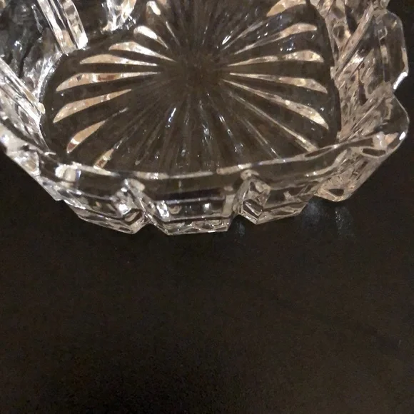 NEW LISTING! Lead Crystal Heart Trinket Dish - Picture 6 of 7